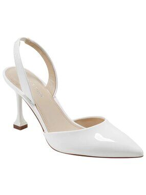 Marc Fisher Hadya Slingback Pump, White, 7M, White